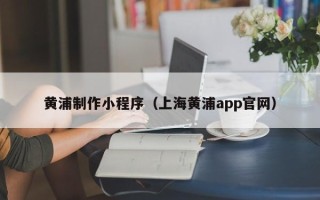 沙洋黄浦制作小程序（上海黄浦app官网）
